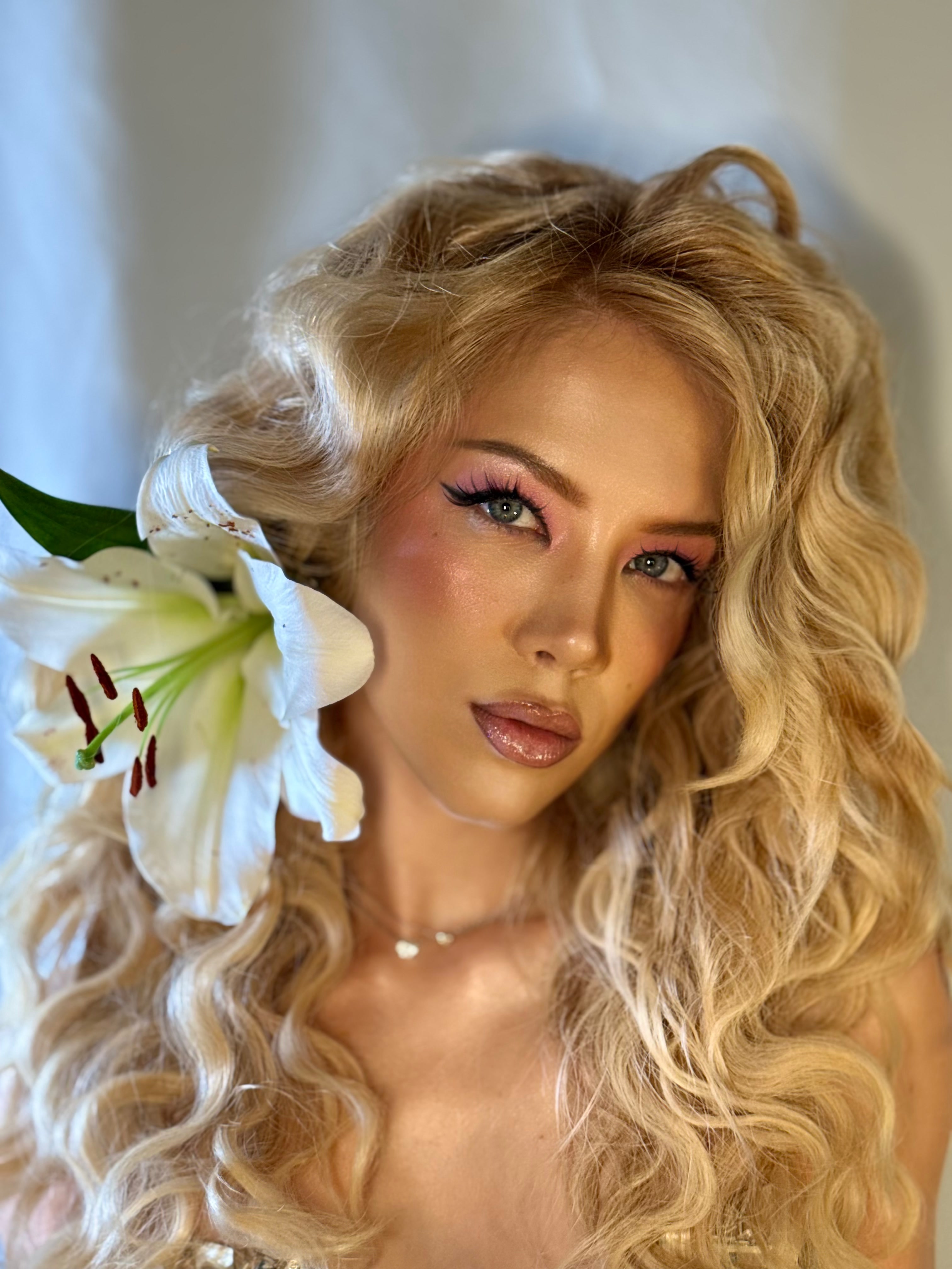 Pink Smokey Editorial Closeup