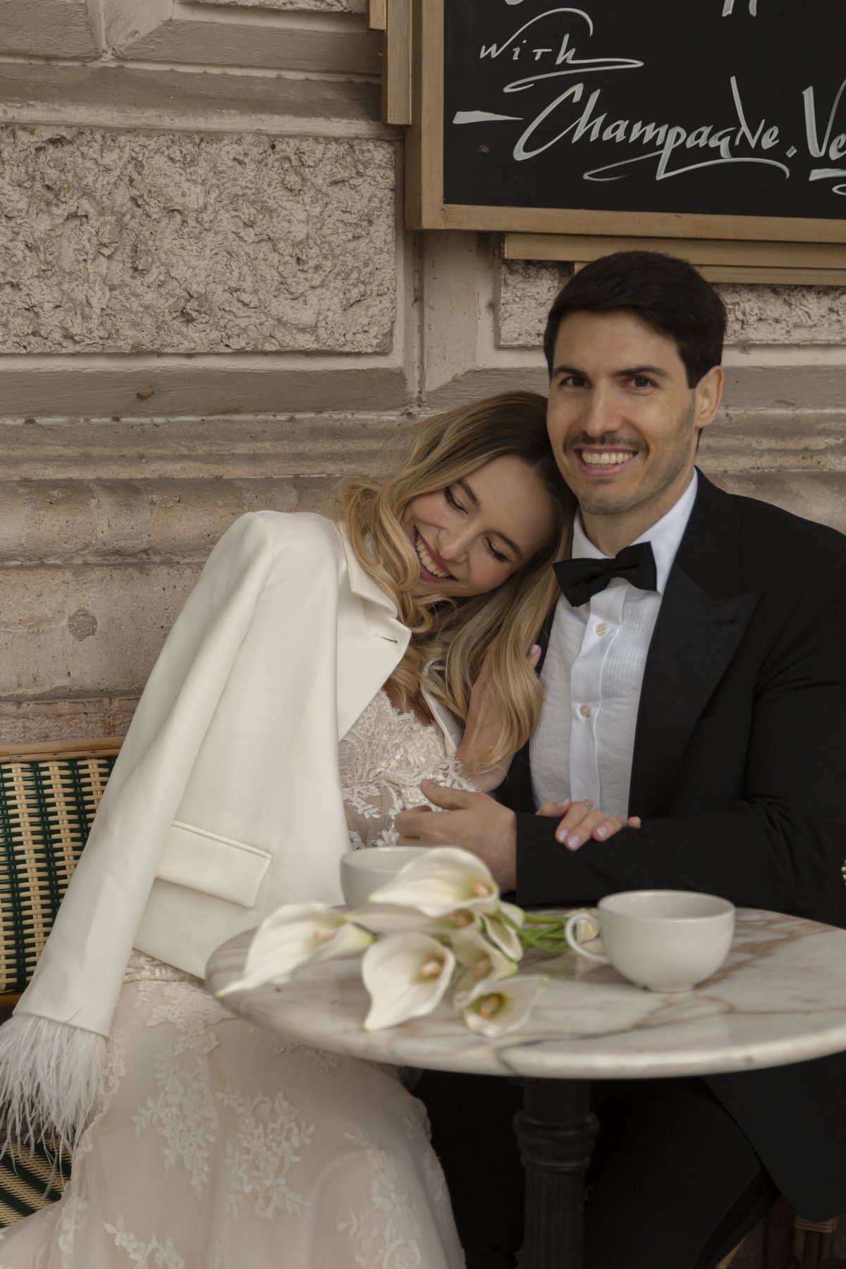 Slavic Bridal Couple Cafe Smile